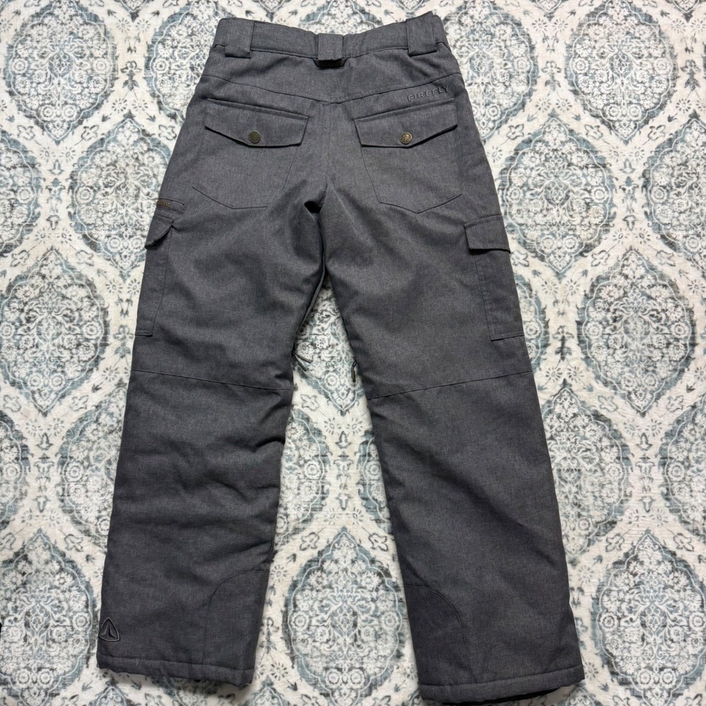 Firefly Aquabase Snow Pants Grey Snow boarding Skiing Cargo Lined - Picture 9 of 14